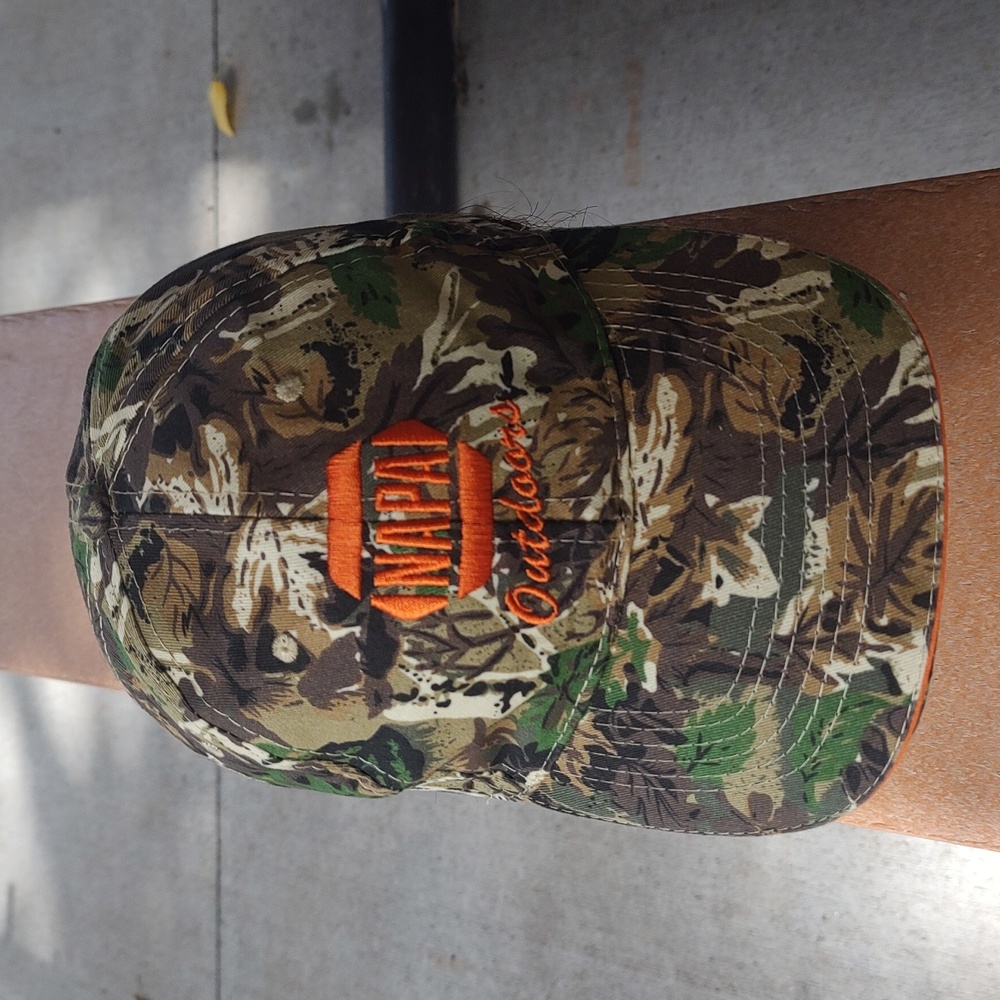 NAPA Outdoors Camo Hat Cap Strap Back Adjustable Napa Know How Hunting